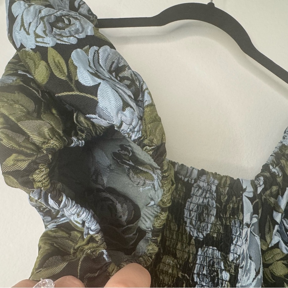 NWT Ivy City Co Floral Puff Sleeve Women Dress - Picture 8 of 11